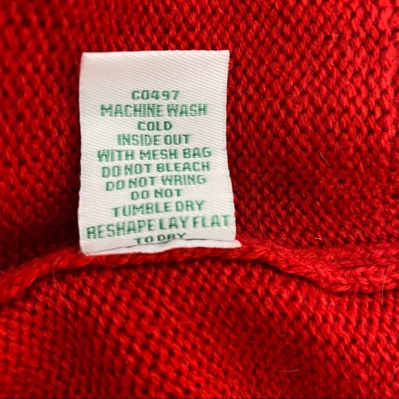 Unbranded Christmas Holiday Jingling Reindeer Knit Sweater Red White XL - Picture 11 of 12